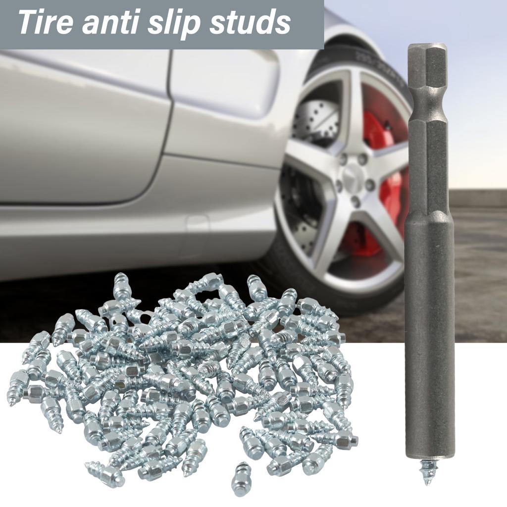 Tire Spikes Tire Studs Carbide Spikes for Truck Tires Snow Studs for Tires Snowmobile Stud with Installation Tool