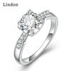 Классическое кольцо Lindon из медного сплава с цирконием, женские ювелирные изделия, свадебный подарок для вечеринки