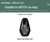 Suitable Key Case for BAIC Alpha S/T: High-End Suede with Snap Closure, Designed for Women