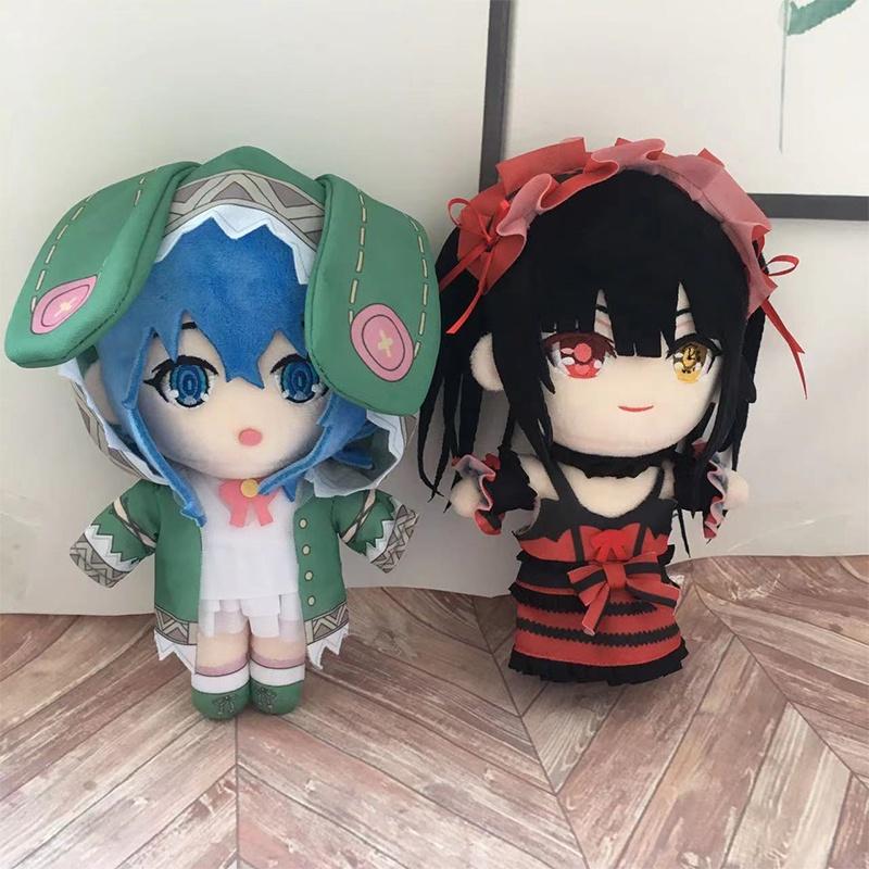 Cute Cartoon Style Kurumi Tokisaki And Fourteenth Plush Toy Doll Crystal Ultra Soft Stuffed Toy