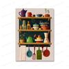 Retro Kitchen Supplies Posters Italian Food Pizza Dessert Cupcake Wall Art Prints Pictures Canvas Painting For Dining Room Decor