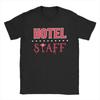 Hazbins Hotels Staff Men T Shirts Novelty Tee Shirt Short Sleeve O Neck T Shirts Cotton Plus Size Clothing