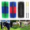 Livestock Scratching Brushes Cow Scratcher Brush with Screws for Back Itch Relief Goat Cleaning Grooming Post Brush for Horse Pig Cattle Supplies