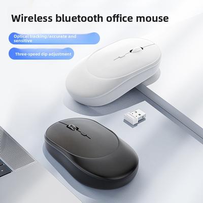 Новая беспроводная мышь Bluetooth с двойным режимом, зарядная, бесшумная, для компьютера, ноутбука, офиса, игр, светящаяся, беспроводная мышь