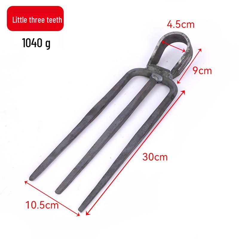 Садовая вилка и мотыга из марганцевой стали, устойчивой к ржавчине: 2, 3 и 4 зубца для копания, рыхления почвы и рекультивации земель