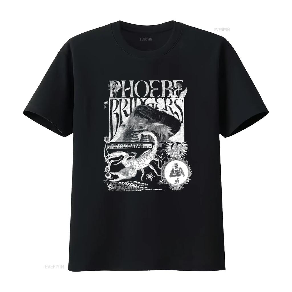 Phoebe Bridgers Tour T Shirt 2022 Reunion Scorpion Rock Music Fan vintage Washed homme Stretched Comfortable Breathable Soft