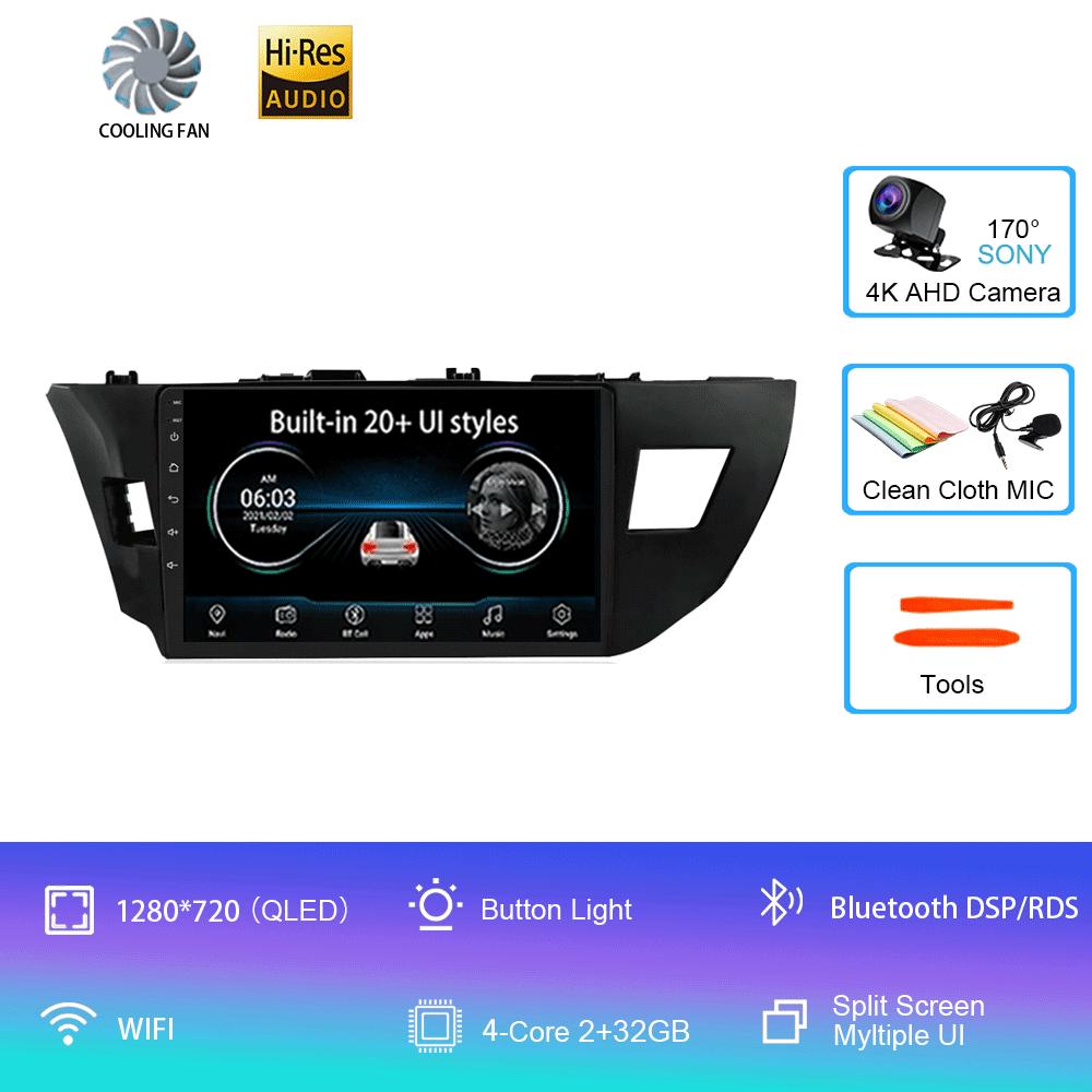 Android 14 Car Radio Toyota Corolla 11 2012 - 2016 Multimedia Video Player Stereo Navigation GPS No 2din 2 din dvd
