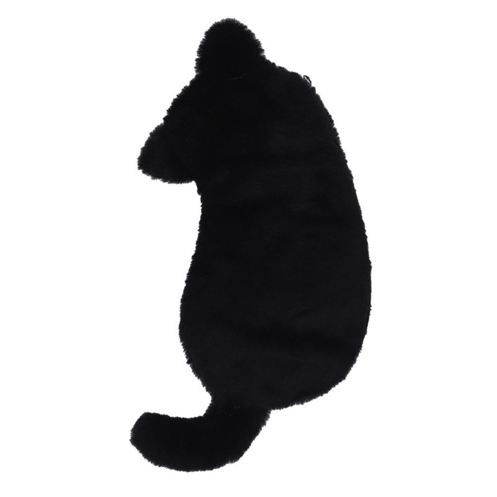 Soft Fluffy Pencil Case Cute Animal Stationery Bag Lovely Cat Plush Pencil Bag Student