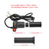 36V/48V Ручка руля для электровелосипеда, ручка газа (правая и левая) с индикатором заряда батареи, выключателем питания