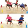 Kids Outdoor Toys Elastic Rope Throwing Ring Game 2-4 Players Elastic Cord Pull Rope Toy for Teenagers Adults Group Activities Birthday Parties