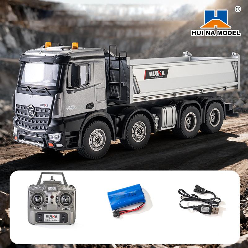 Huina RC Model 536PRO High end Heavy duty Remote Controlled Loading dump truck Alloy Boys Full Scale Engineering Vehicle dump