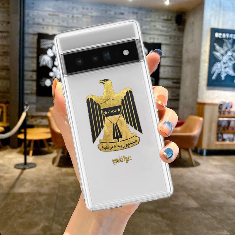 Чехол для телефона с флагом Ирака Саддама Хусейна для Google Pixel 8 7 6 Pro 6A 5 4 5A 4A 3A XL 5G силиконовый противоударный мягкий прозрачный чехол Fundas