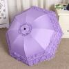 Lace Folding Umbrella Portable Sun Blocking UV Protection Umbrella Windproof Lightweight Waterproof Travel Mini Sun Rain Umbrella Pocket Parasol