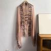 Soft Polyester Long Shawl with Intricate Ethnic Embroidery Shawl Elegant Shawl for Parties and Vacations