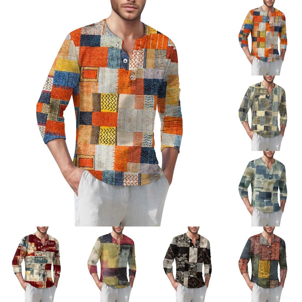 Мужская футболка уличная повседневная мода с длинными рукавами