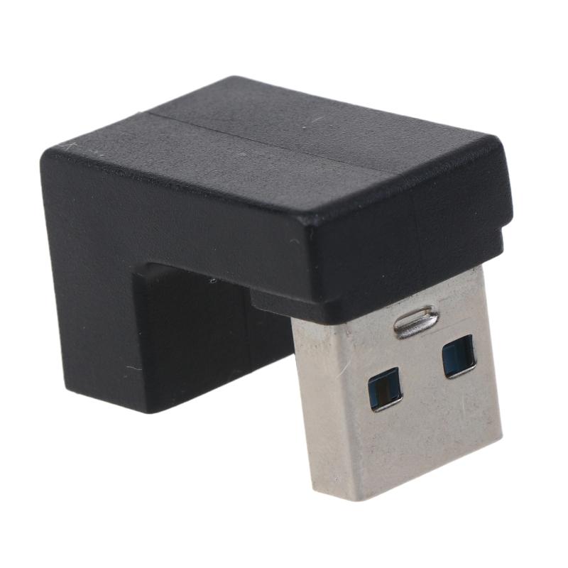 Угловой USB 3.0 адаптер A Male на Female, 5 Гбит/с, 180 градусов, удлинитель. Работает для питания LTE-адаптера от Powerbank.