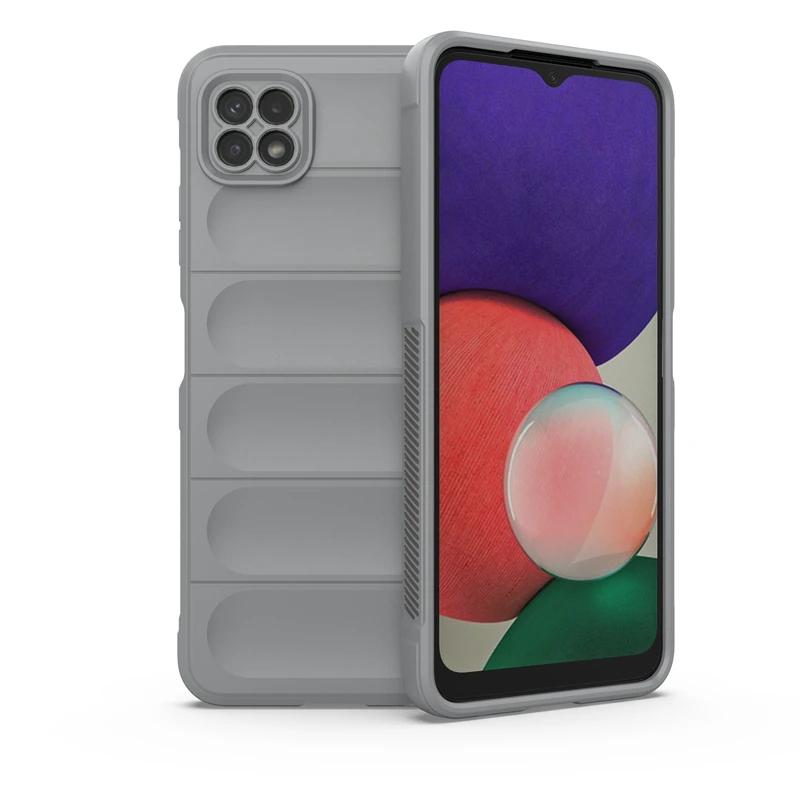 Для Samsung Galaxy A22 5G задняя крышка телефона чехол жидкий силикон противоударный защитный чехол Funda Coque