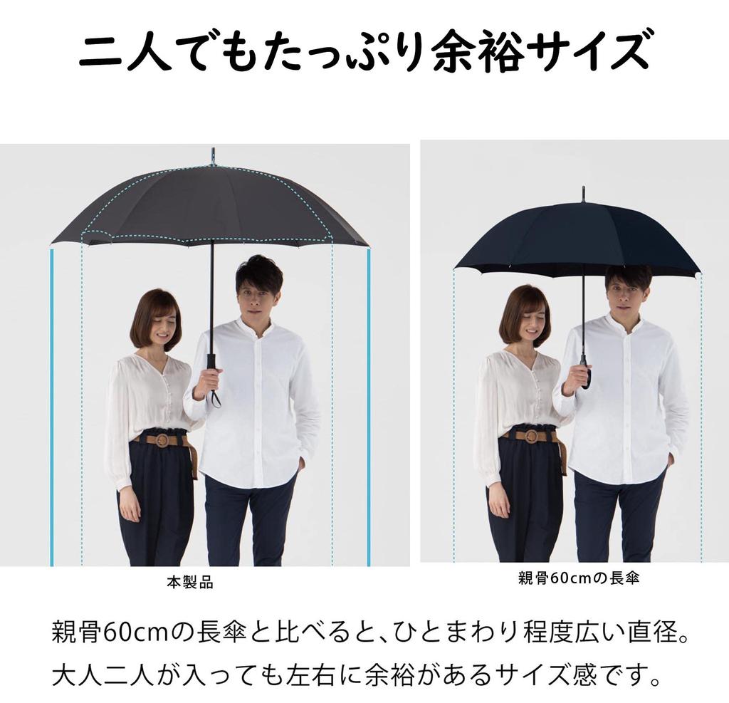 Mabu Зонт Длинный зонт Большой размер Диаметр 135 см Ребра 75 см Водоотталкивающий Легкий Прочный Стильный Очень большой Мульти 75 Хане Темно-синий 8 ребер 280 г