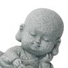 Cute Monk Buddha Statue Present Sculptures Resin Baby Monk Buddha Statue Monk Figurine for Garden Yoga Desktop Outdoor Decor