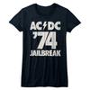 Женская футболка AC/DC Jailbreak рок-н-ролльной музыкальной группы