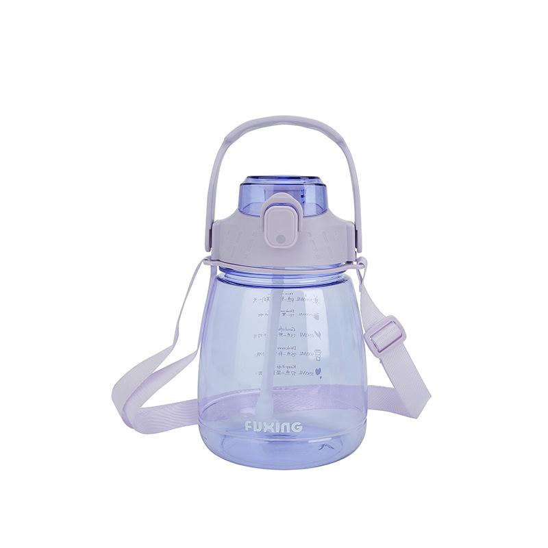 Высококачественная пузатая чашка, пластиковая космическая чашка, милая детская чашка с соломинкой, чашка для воды большой емкости