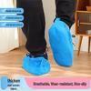 Non-Woven Disposable Shoe Covers - Thick, Dustproof, Breathable, Anti-Slip for Home & Guest Use