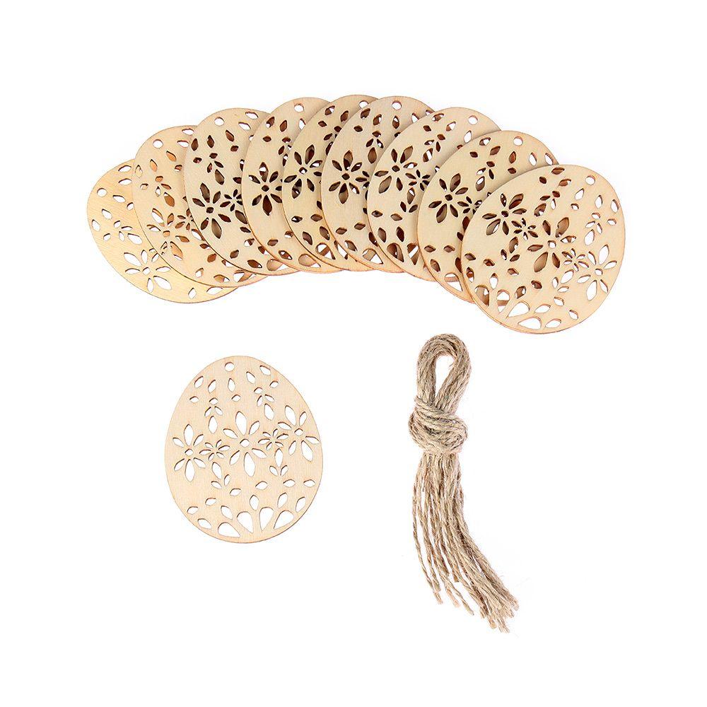 Подвески своими руками Деревянный кролик Пасхальные деревянные щепки Подвесные украшения Пасхальные украшения Пасхальные яйца