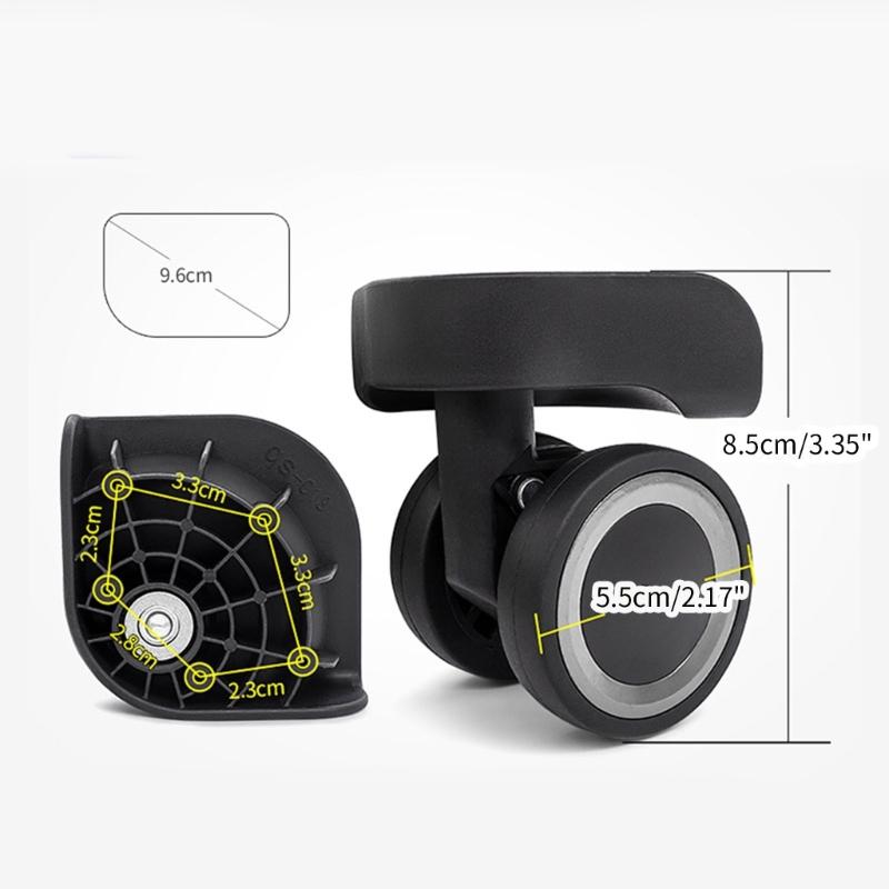 Прочные запасные колеса для багажа, отремонтируйте свой чемодан с помощью плавно вращающихся на 360° деталей и аксессуаров