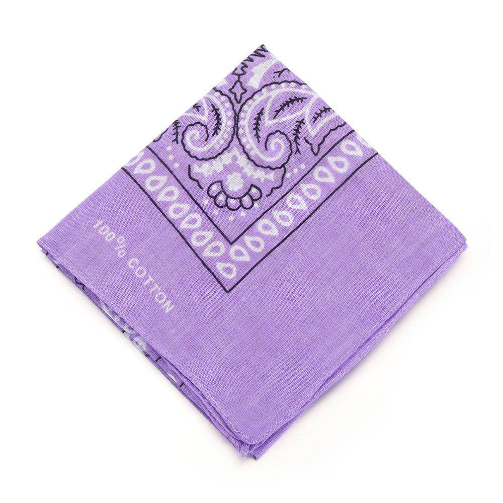 Головной убор Носовой платок 100% Хлопок Повязка для волос Пейсли Бандана Принтованные Квадратные Шарфы Напульсник