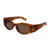 Gucci Temple Logo Cat's Eye Sunglasses Men's Tortoiseshell