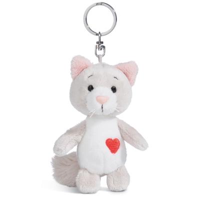 NICI Мягкий брелок Кот Любовь 10 см