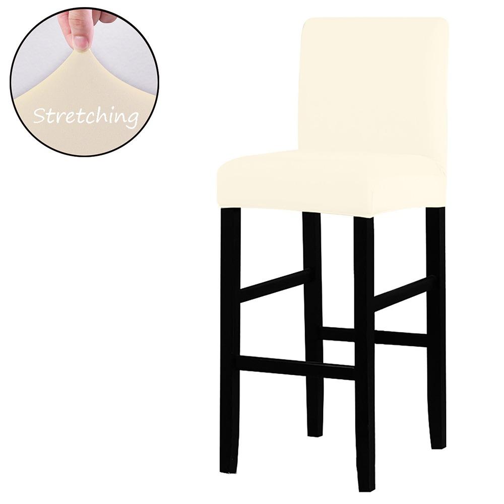 Elastic Stretch Counter Height Bar Stool Cover Dustproof Bar Stool Seat Covers Dining Room