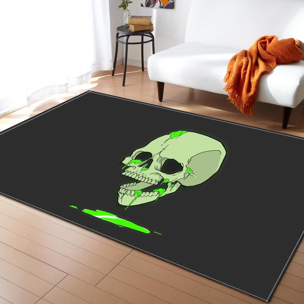 Skull Living Room Carpet Bedroom Dining Room Floor Mat