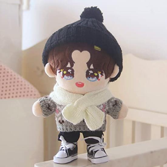 Niannyyhouse 20cm Doll Shoes for Plush Toys Cotton Doll Shoes 3 Piece Set Canvas Shoes Doll Baby Shoes Shoes Length Dress Up Shoes3 Approx. 5.5cm