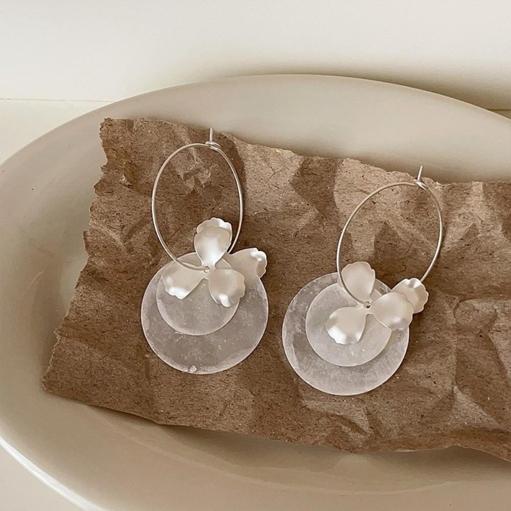 Bohemian Style Tassel Earrings Petal Drop Dangle Earrings Korean Shell Dangle Earrings Holiday