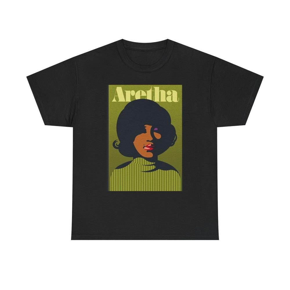 Aretha Vintage Franklin Photo Graphic T Shirt NEW GIFT Unisex Heavy Cotton Tee Unisex T-Shirt