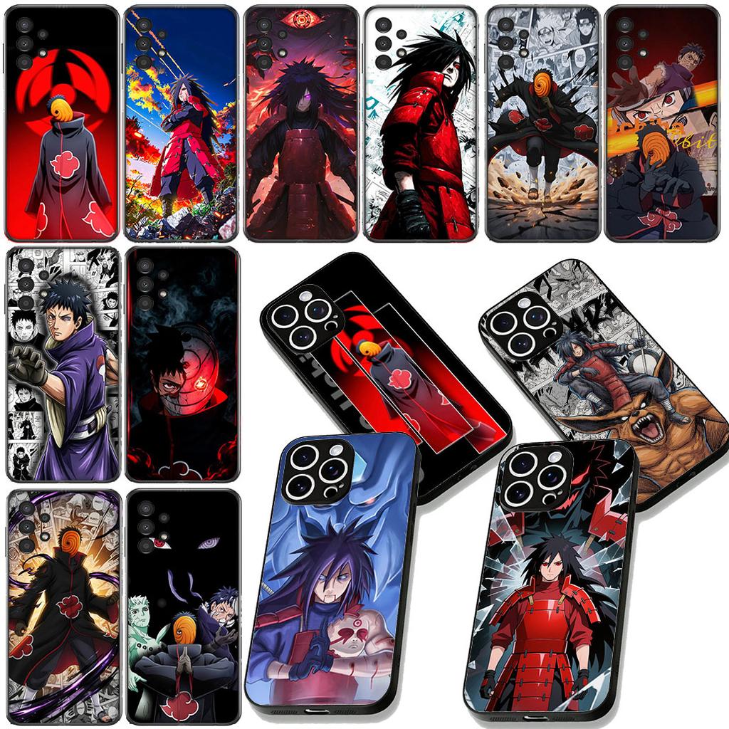 Tobi Uchiha Madaras Narutos Obito Phone Cover for Samsung Galaxy S22 S21 S20 FE Ultra Plus A35 A36 A37 A33 A34 A04 A71 Case