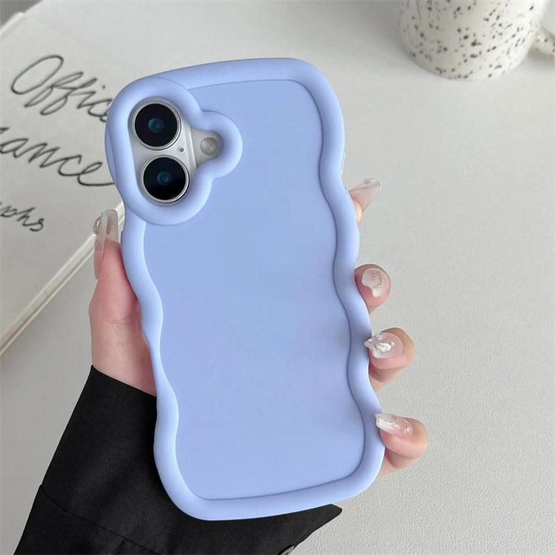 Однотонный чехол Macaron для iPhone 16 15 14 13 12 11 Pro Max 7/8 Plus X XR XSmax Realme Silicone TPU Soft Противоударный защитный чехол