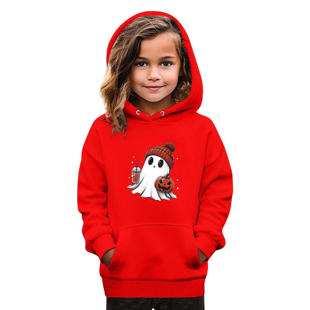 Sweatshirts For Teen Girls Hoodies Long Sleeve Drawstring Pullover Cute Oversized Hoodie Halloween Day