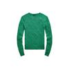 Polo SS22 вязаный хлопковый свитер женский свитер зеленый WMPOSWENC020313