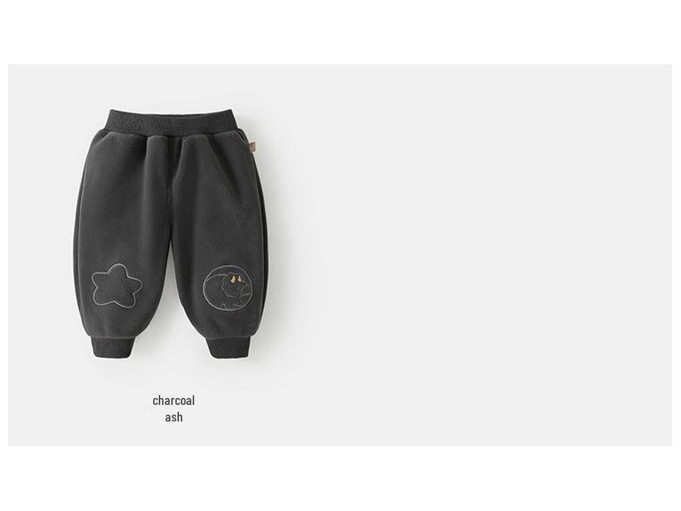 Детский флисовый комплект с капюшоном и штанами Kaka Panda - Зимнее тепло для мальчиков и девочек