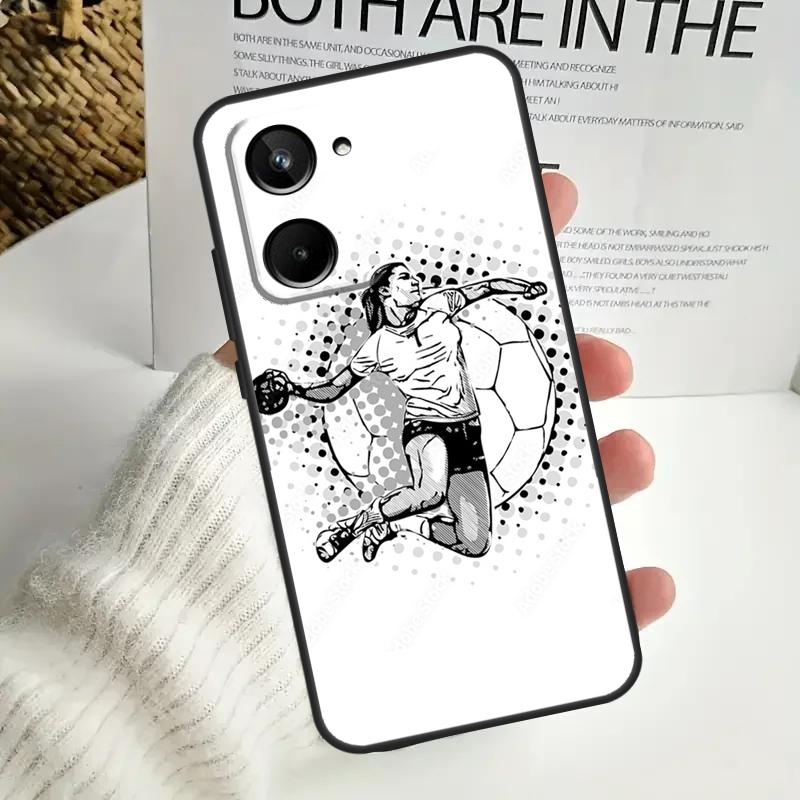 Чехол для гандбольного спорта для Realme 9 10 11 12 Pro Plus GT5 GT Neo5 C21Y C25s C30 C31 C33 C35 C51 C53 C55 C67