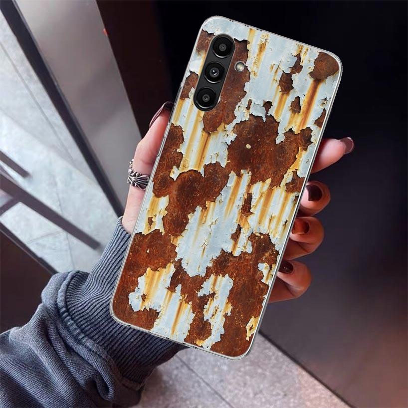 Vintage Industrial Style Rusty Pattern Phone Case For Samsung Galaxy A17 A57 A37 A16 A26 A36 A56 A15 A25 A35 A55 A14 A13 A54 A53