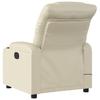 Massage Chair with Relax Function Artificial Leather Cream