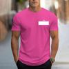 2025 New Fashion Innovative Math Formula Print Men's Short Sleeve Summer Fresh Sports Gym T-Shirt Loose Round Neck Top