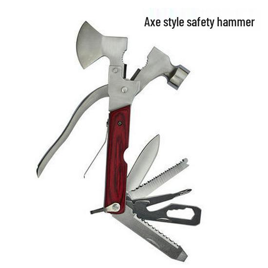 16-in-1 Multifunctional Car Safety Hammer and Axe for Outdoor Emergencies