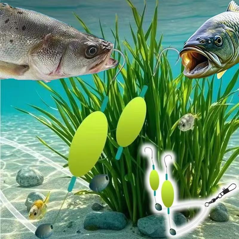 Anti Bottom Double Hook Fishing Rig Auto Reverse Design High Catch Rate Cost Effective for Bulk Fishing Gear Purchasers