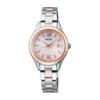 [Seiko Watch] Women's Solar Radio-Controlled Round Face Watch, Silver + Pink Gold, Seiko Selection S Series SWFH132
