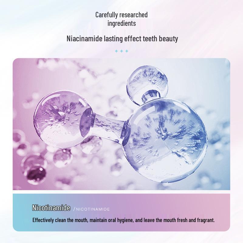 Hanlunmei Yu Отбеливающая зубная паста с ниацинамидом: Свежий, Стойкий Аромат и Бережный Уход за Деснами, Популярен в Douyin.