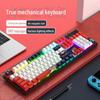 104-клавишная проводная механическая игровая клавиатура, синие/черные/чайные/красные/тихие переключатели, звук маджонга, с возможностью горячей замены, настраиваемая